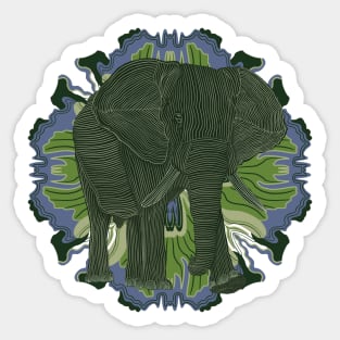 African Elephant Sticker